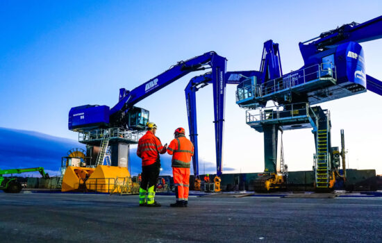 ABP’s Port of Ipswich story continues with the arrival of two new Mantsinen model 95ER, electric cranes.